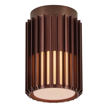 Nordlux - Iluminação de teto exterior ALUDRA 1xE27/15W/230V castanho
