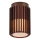 Nordlux - Iluminação de teto exterior ALUDRA 1xE27/15W/230V castanho