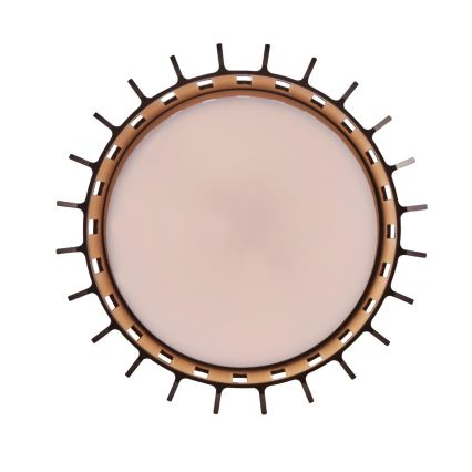Nordlux - Iluminação de teto exterior ALUDRA 1xE27/15W/230V castanho