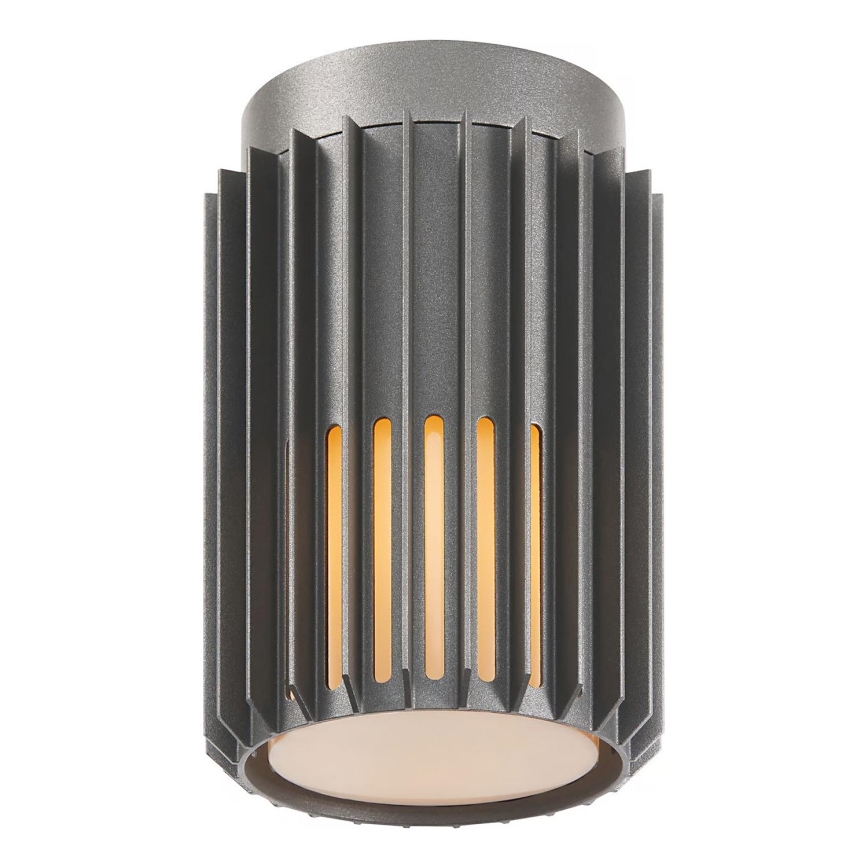 Nordlux - Iluminação de teto exterior ALUDRA 1xE27/15W/230V diâmetro 12,4 cm antracite