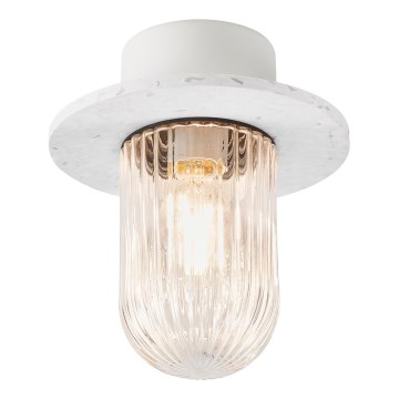 Nordlux - Iluminação de teto exterior JANUKA 1xE27/60W/230V IP54 branco