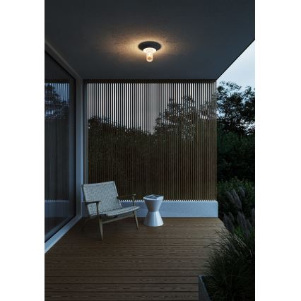 Nordlux - Iluminação de teto exterior JANUKA 1xE27/60W/230V IP54 branco