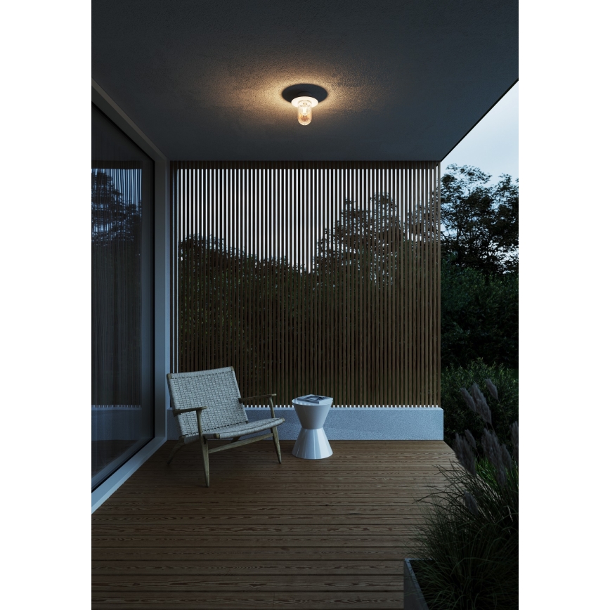 Nordlux - Iluminação de teto exterior JANUKA 1xE27/60W/230V IP54 branco