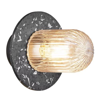 Nordlux - Iluminação de teto exterior JANUKA 1xE27/60W/230V IP54 preto
