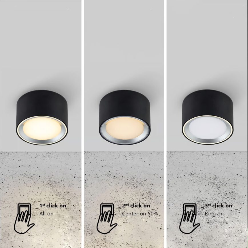 Nordlux - Iluminação de teto LED com regulação FALLON LED/5,5W/230V 2700K branco