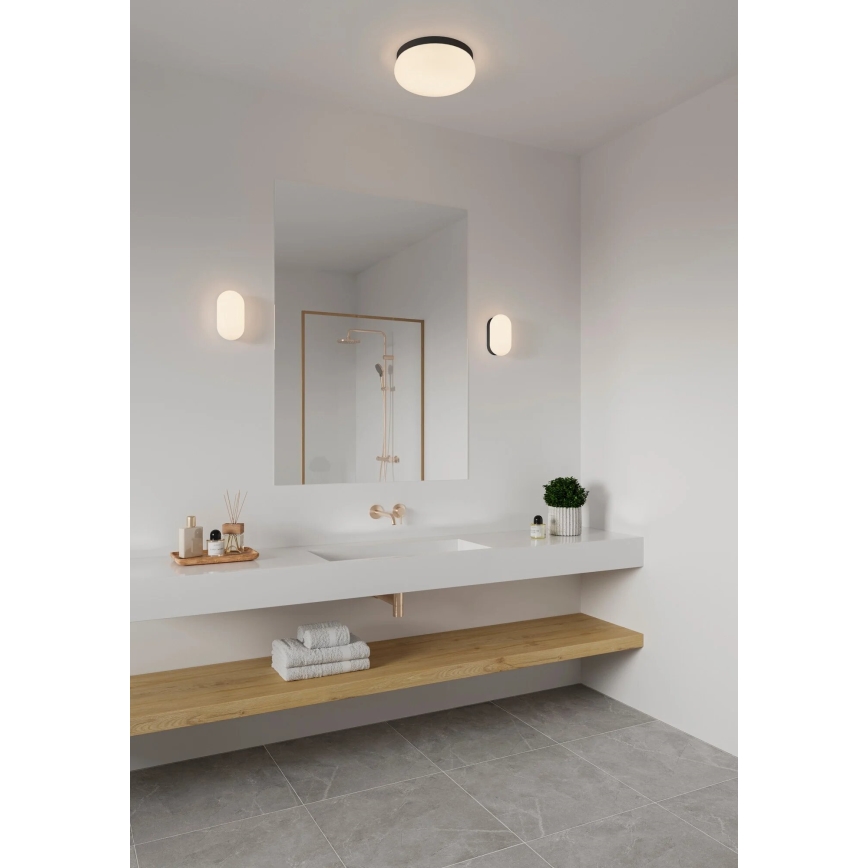 Nordlux - Iluminação de teto para casa de banho FOAM 2xE27/55W/230V IP44 preto