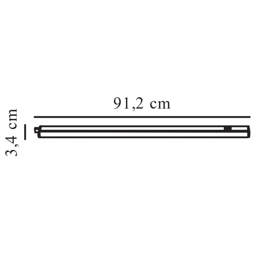Nordlux - Iluminação para armário de cozinha LED LATONA LED/11W/230V 3000/4000K 91,2 cm