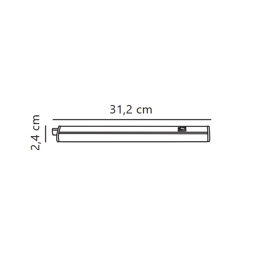 Nordlux - Iluminação para armário de cozinha LED LATONA LED/4W/230V 3000/4000K  31,2 cm