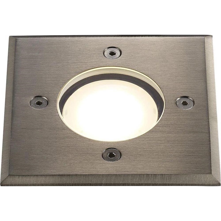 Nordlux - Iluminação para caminho de acesso exterior PATO 1xGU10/35W/230V IP65 cromado mate angular