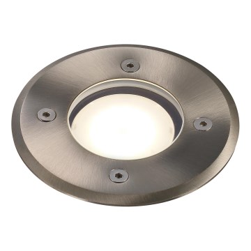 Nordlux - Iluminação para caminho de acesso exterior PATO 1xGU10/35W/230V IP65 cromado mate redondo