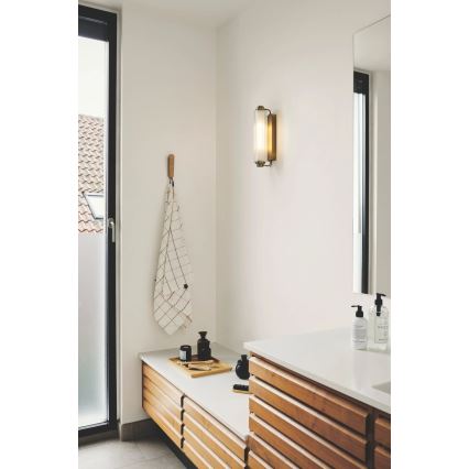 Nordlux - Iluminação para espelho de casa de banho NIMAL 2xE14/25W/230V IP44 latão