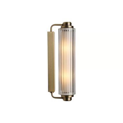 Nordlux - Iluminação para espelho de casa de banho NIMAL 2xE14/25W/230V IP44 latão