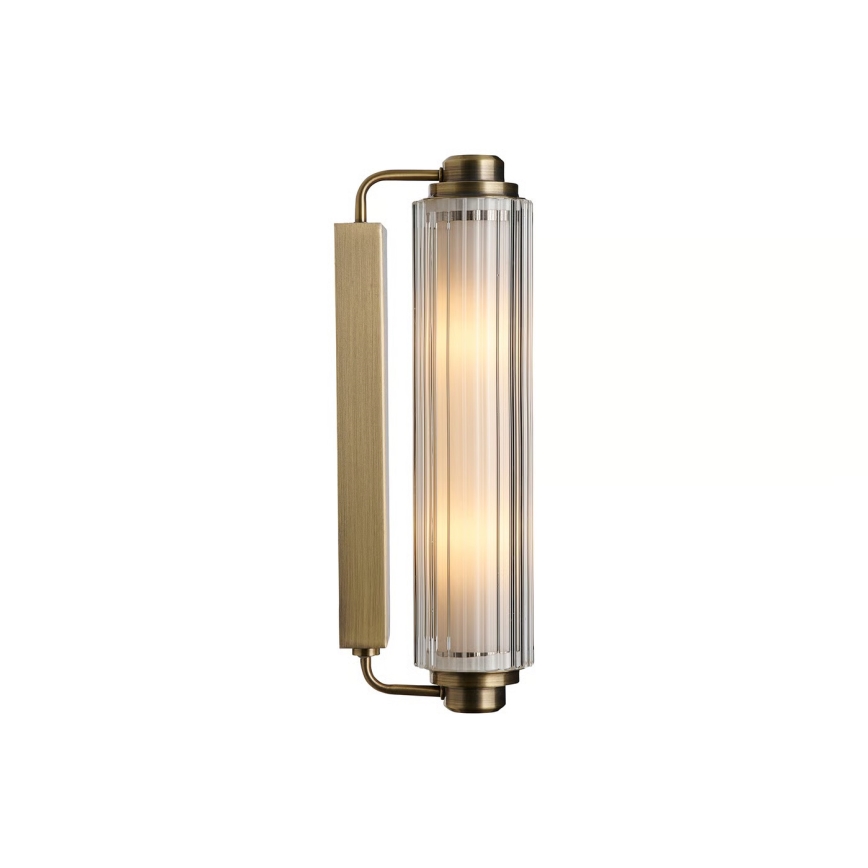 Nordlux - Iluminação para espelho de casa de banho NIMAL 2xE14/25W/230V IP44 latão