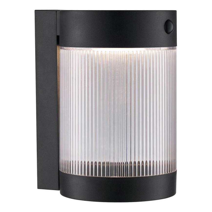 Nordlux - Iluminação solar de parede LED com sensor COUPAR LED/3,2W/5V 3000K IP44 1800 mAh preto