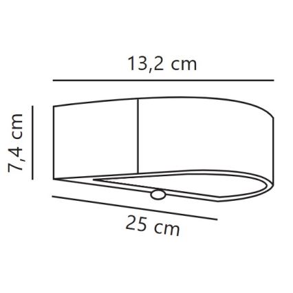 Nordlux - Iluminação solar de parede LED com sensor MONAY LED/5W/5V 3000K IP44