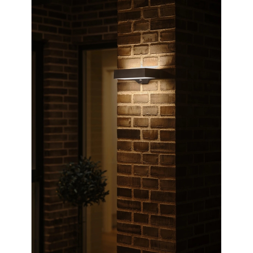 Nordlux - Iluminação solar de parede LED com sensor MONAY LED/5W/5V 3000K IP44