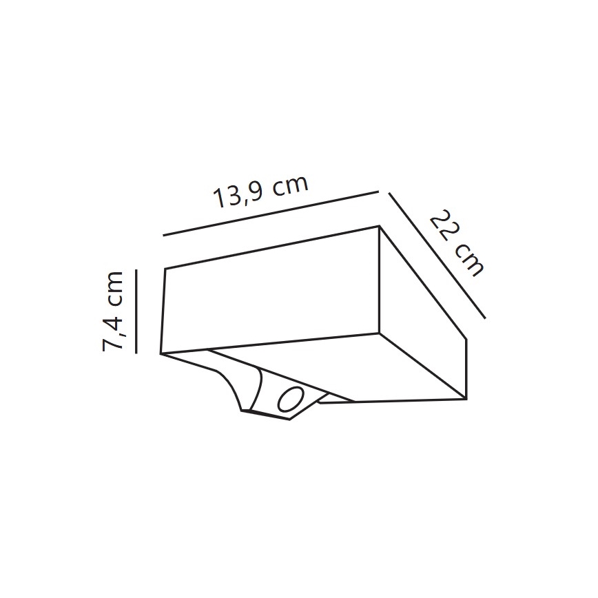 Nordlux - Iluminação solar de parede LED com sensor MONAY LED/5W/5V 3000K IP44