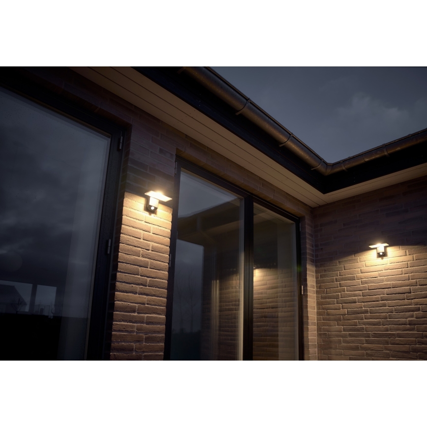 Nordlux - Iluminação solar de parede LED com sensor RICA LED/5W/3,7V IP44 2200 mAh angular