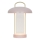 Nordlux - LED Candeeiro de mesa tátil recarregável dimerizável MIRANO LED/3W/3,7V rosa