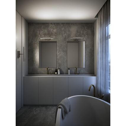 Nordlux - Iluminação de espelho para banheiro LED regulável OTIS LED/14W/230V IP44 40 cm prata