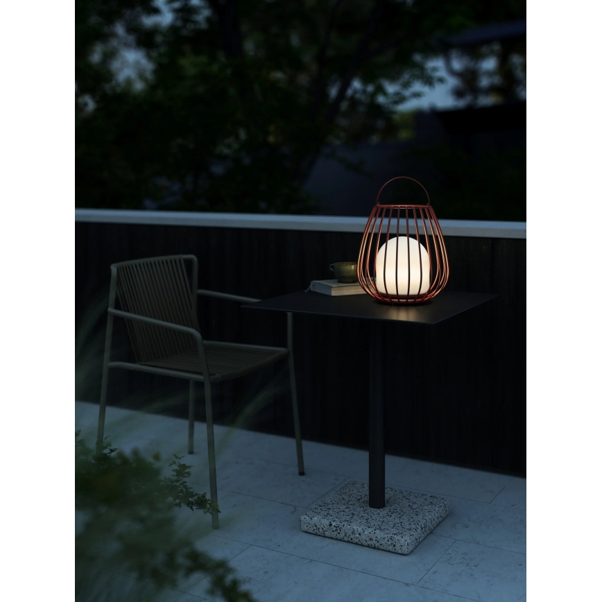 Nordlux - Luminária portátil LED dimerizável para exterior JIM TO-GO LED/3W/3,7V IP54 5000 mAh vermelha