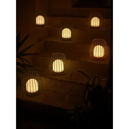 Nordlux - Luminária portátil LED dimerizável para exterior JIM TO-GO LED/3W/3,7V IP54 5000 mAh vermelha