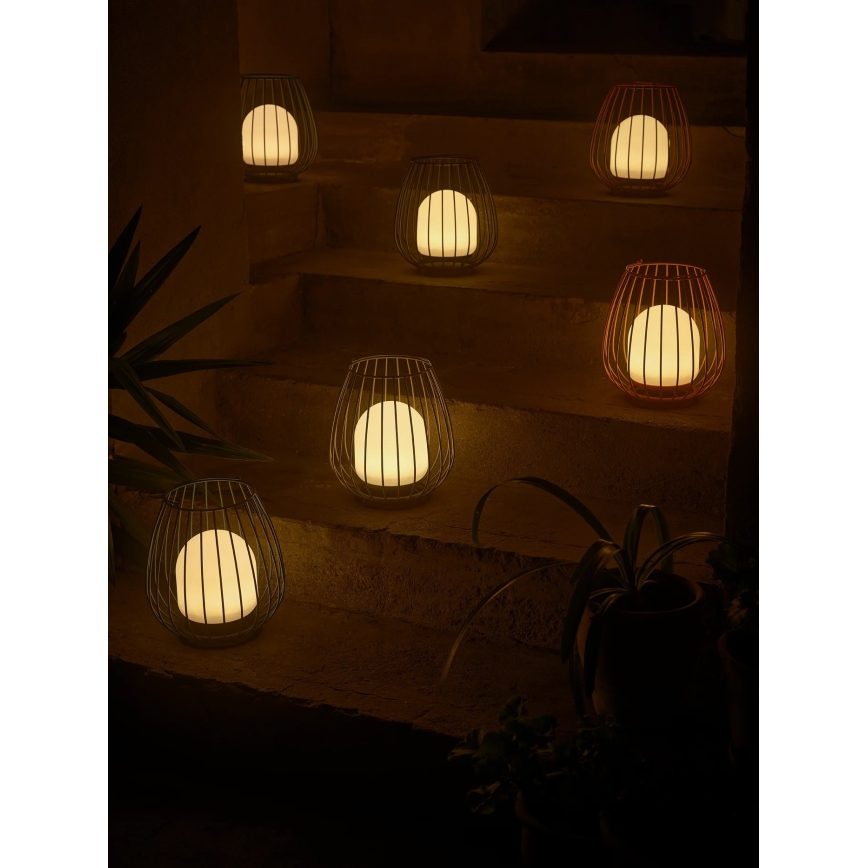 Nordlux - Luminária portátil LED dimerizável para exterior JIM TO-GO LED/3W/3,7V IP54 5000 mAh vermelha