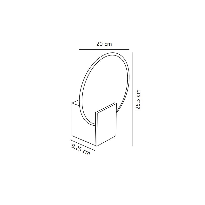 Nordlux - LED Regulação iluminação de parede de casa de banho HESTER LED/9,5W/230V IP44 branco