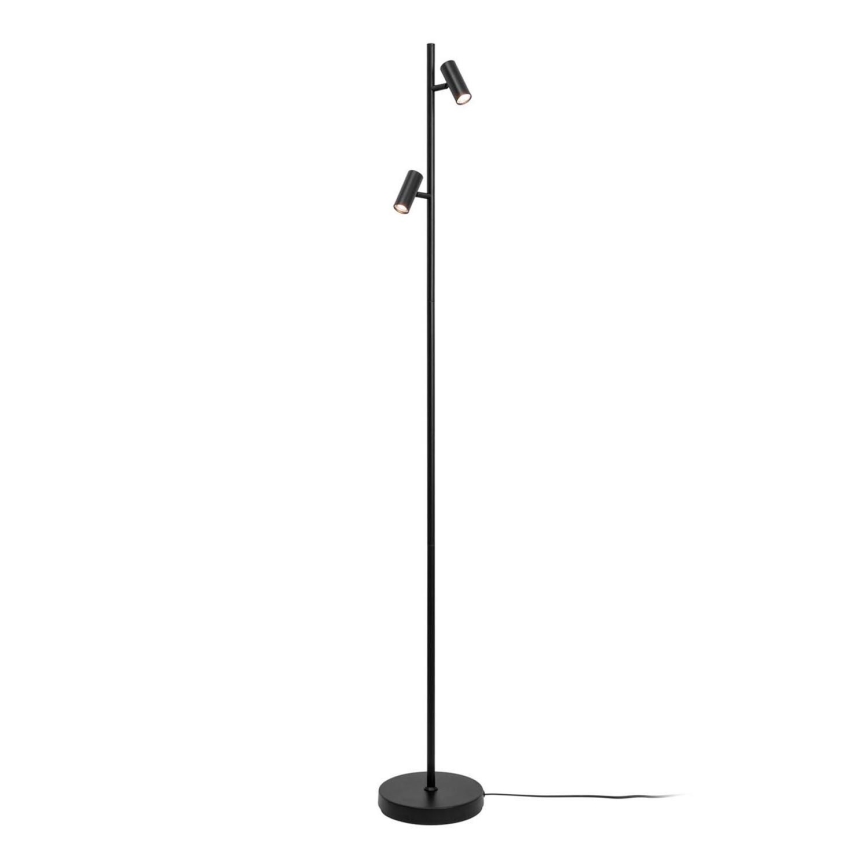 Nordlux - LED Regulação táctil candeeiro de chão OMARI 2xLED/3,2W/230V preto