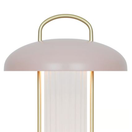 Nordlux - LED Candeeiro de mesa tátil recarregável dimerizável MIRANO LED/3W/3,7V rosa
