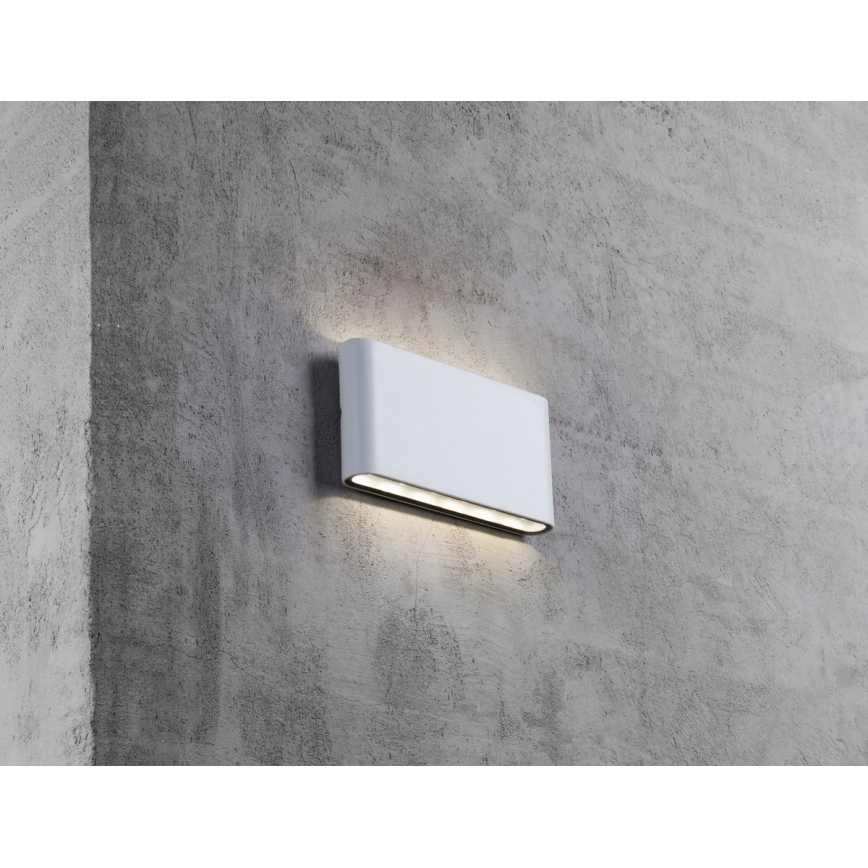 Nordlux - Luminária de parede LED para exterior KINVER LED/8,5W/230V IP54 branca
