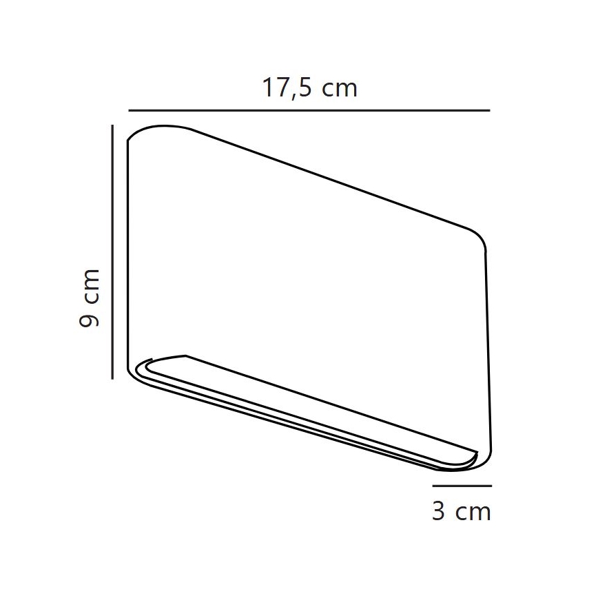 Nordlux - Luminária de parede LED para exterior KINVER LED/8,5W/230V IP54 branca