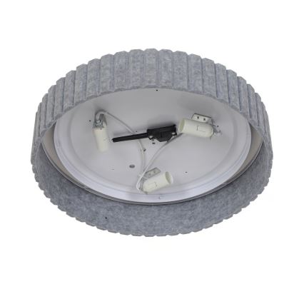 Nordlux - Luminária de teto CORATO 3xE14/15W/230V Ø 42 cm cinza