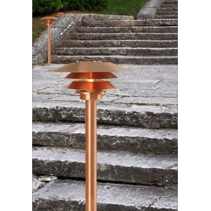 Nordlux - Luminária exterior VENO 1xE27/60W/230V IP54 cobre