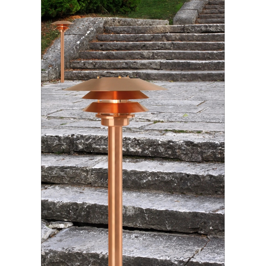 Nordlux - Luminária exterior VENO 1xE27/60W/230V IP54 cobre