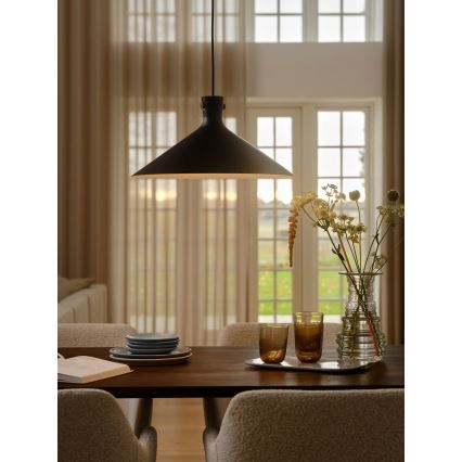 Nordlux - Luminária pendente com cabo DORINA 1xE27/60W/230V preta
