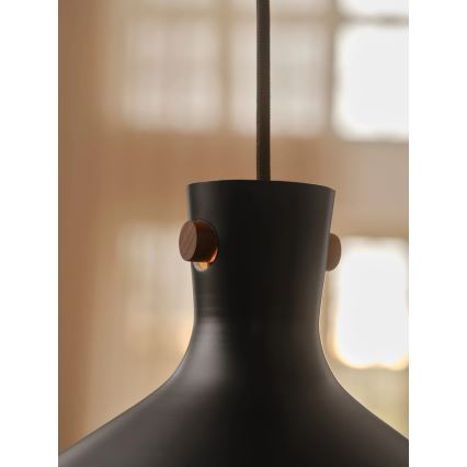 Nordlux - Luminária pendente com cabo DORINA 1xE27/60W/230V preta