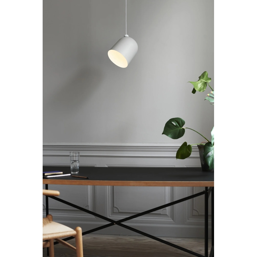 Nordlux - Lustre suspenso com cabo ANGLE 1xE27/25W/230V branco