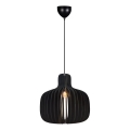 Nordlux - Lustre suspenso com cabo HAZO 1xE27/60W/230V preto