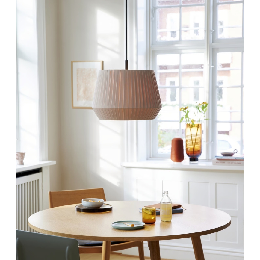 Nordlux - Lustre suspenso em cabo DICTE 1xE27/60W/230V Ø 40 cm bege