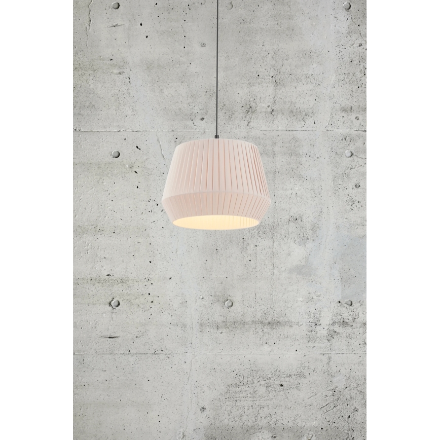 Nordlux - Lustre suspenso em cabo DICTE 1xE27/60W/230V Ø 40 cm bege