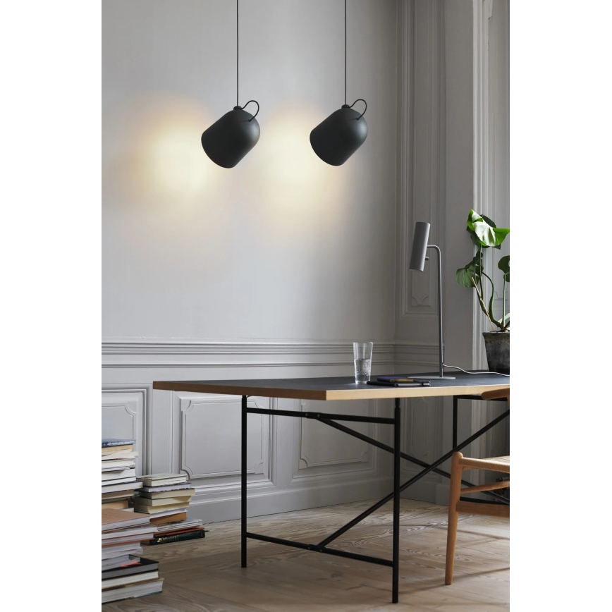 Nordlux - Lustre suspenso por cabo ANGLE 1xE27/25W/230V preto