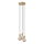 Nordlux - Lustre suspenso por cabo PACO 3xE27/25W/230V latão