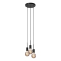 Nordlux - Lustre suspenso por cabo PACO 3xE27/25W/230V preto