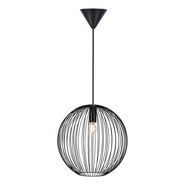 Nordlux - Pendente em cabo BERONI 1xE27/60W/230V preto
