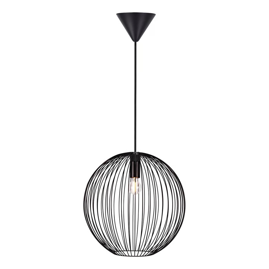 Nordlux - Pendente em cabo BERONI 1xE27/60W/230V preto