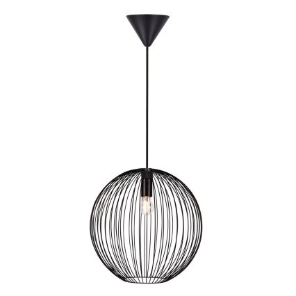Nordlux - Pendente em cabo BERONI 1xE27/60W/230V preto