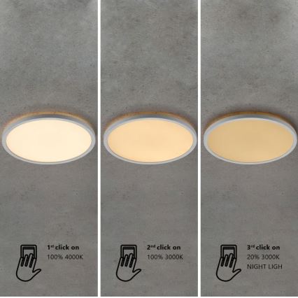 Nordlux - Luminária de tecto LED dimerizável para casa de banho OJA LED/14,5W/230V 3000/4000K IP54 Ø 30 cm