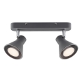 Nordlux - Spot EIK 2xGU10/35W/230V cinzento