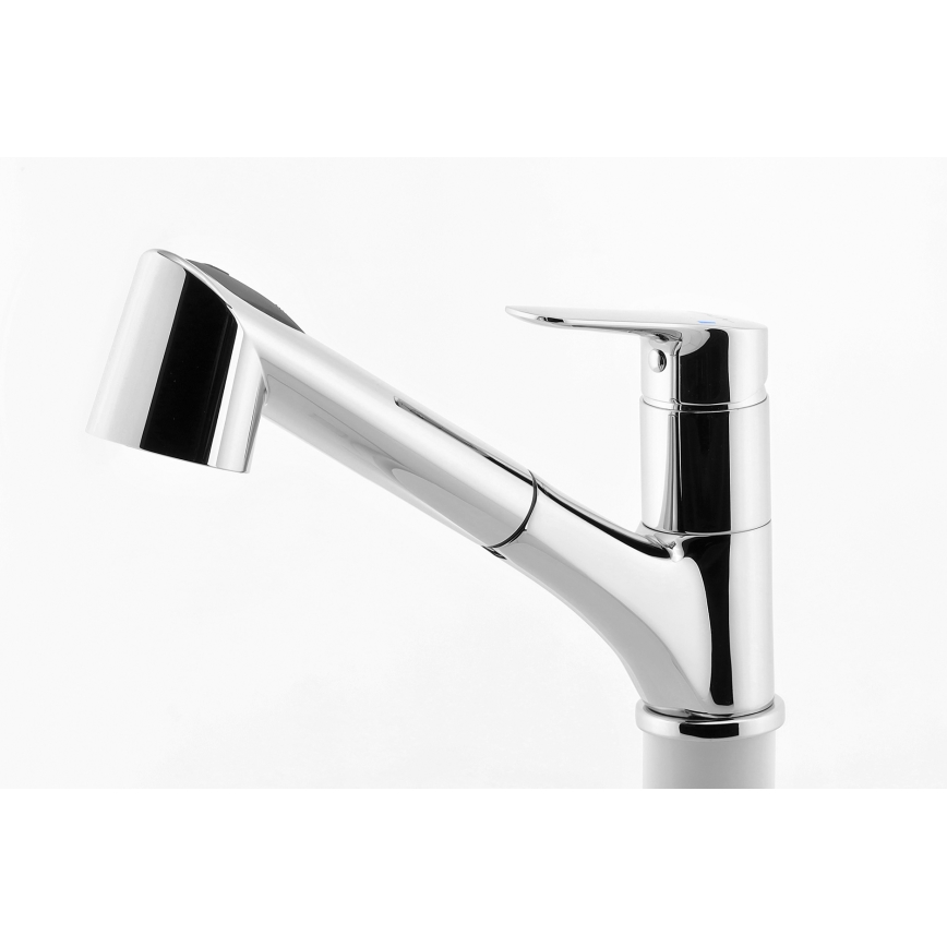 Novaservis - Torneira de lavatório com pulverizador extensível METALIA cromado brilhante